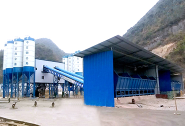 HZS240混凝土搅拌站(图2) 贵州安顺双120混凝土搅拌站